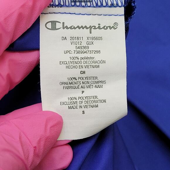 Champion Stadium Packable 1/2 Zip Jacket S/M 21x26 Surf-the-Web - Picture 7 of 16